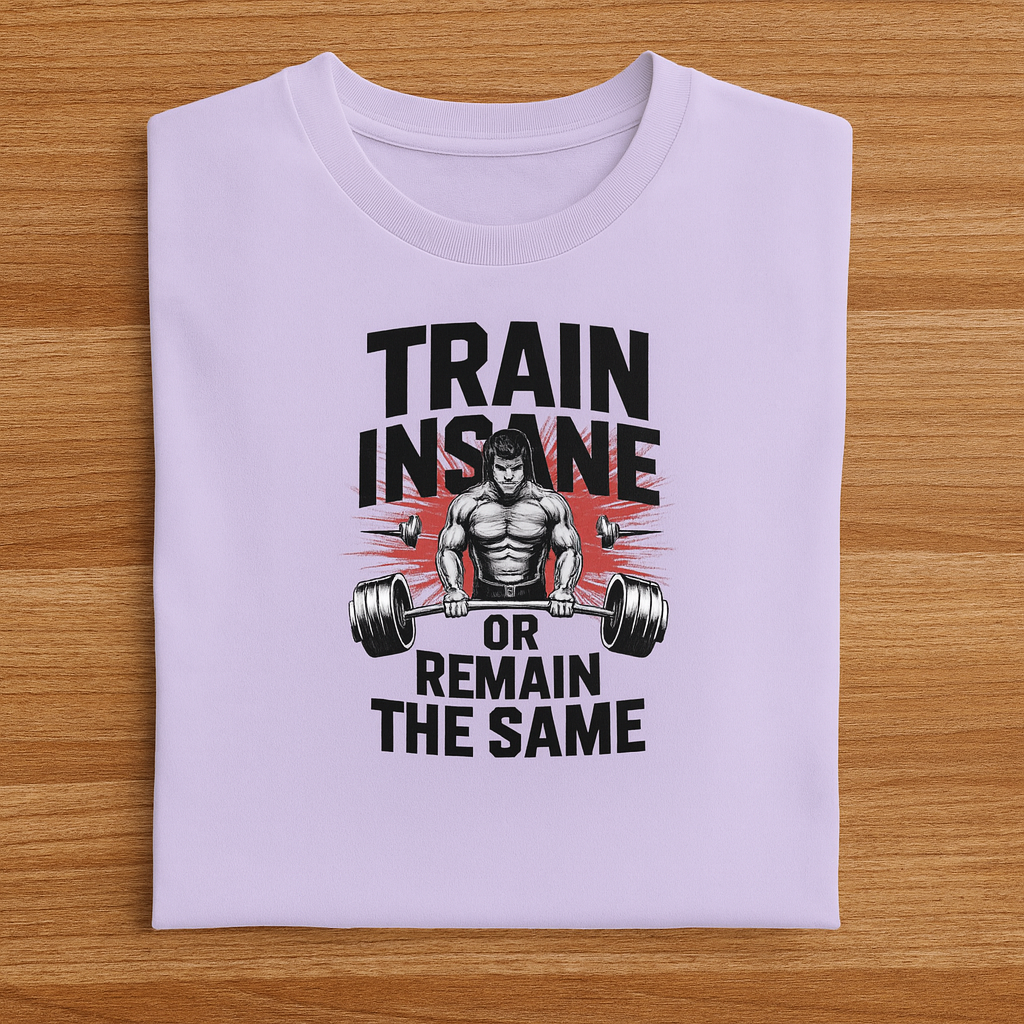 Train Insane Unisex Classic Crew T-Shirt Lavender