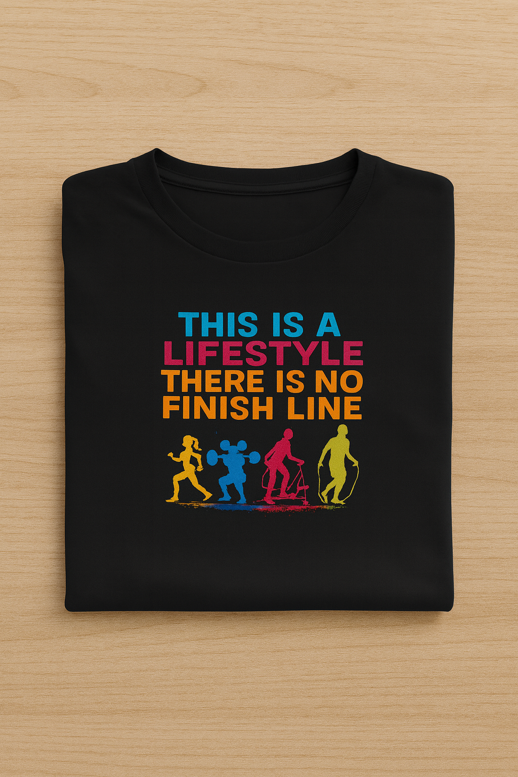 This is Lifestyle Unisex Classic Crew T-Shirt Black