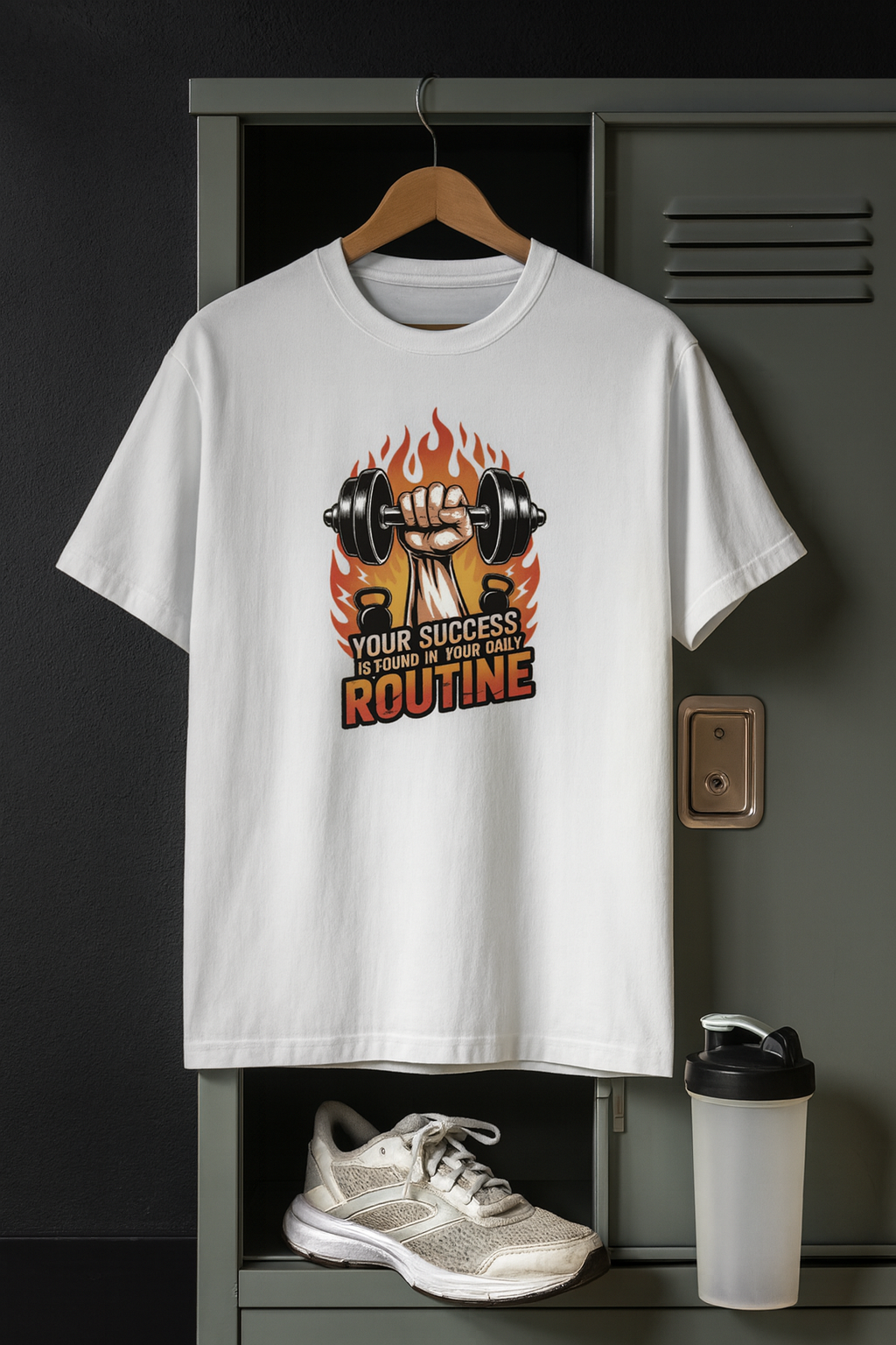 Your Successes in Your Routine Unisex Classic Crew T-Shirt White