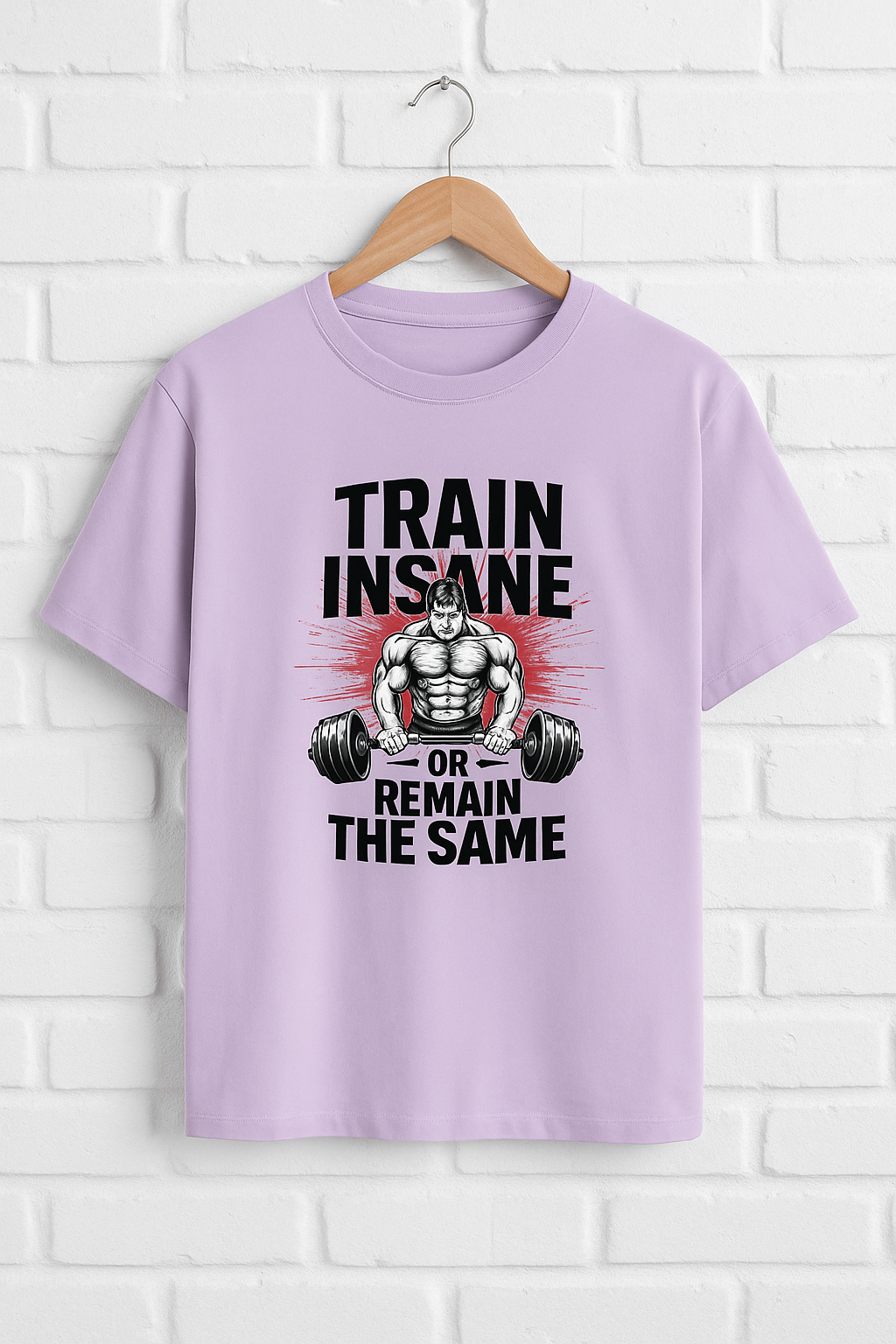Train Insane Unisex Classic Crew T-Shirt Lavender