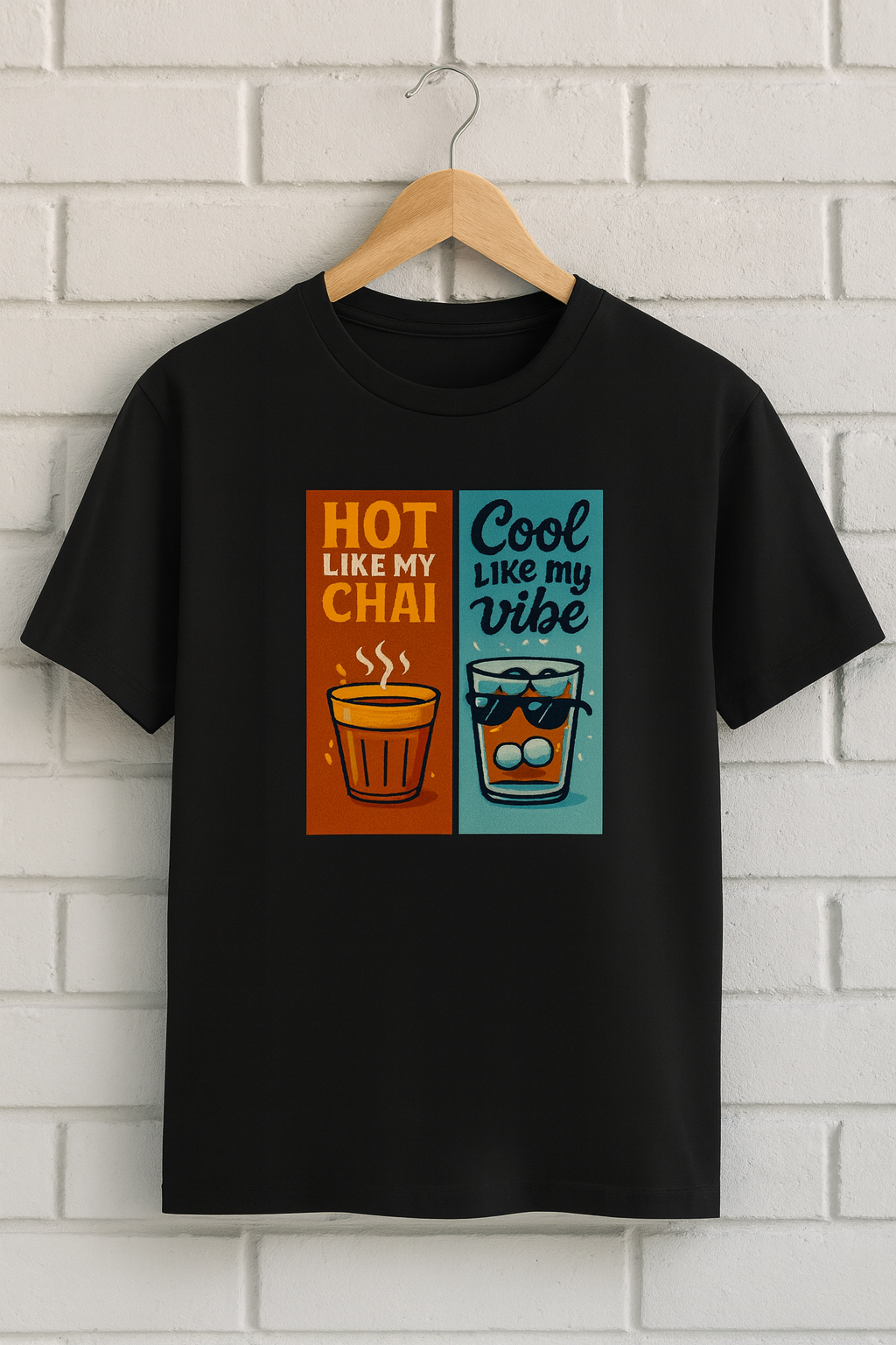 Hot Like a chai Unisex Classic Crew T-Shirt Black