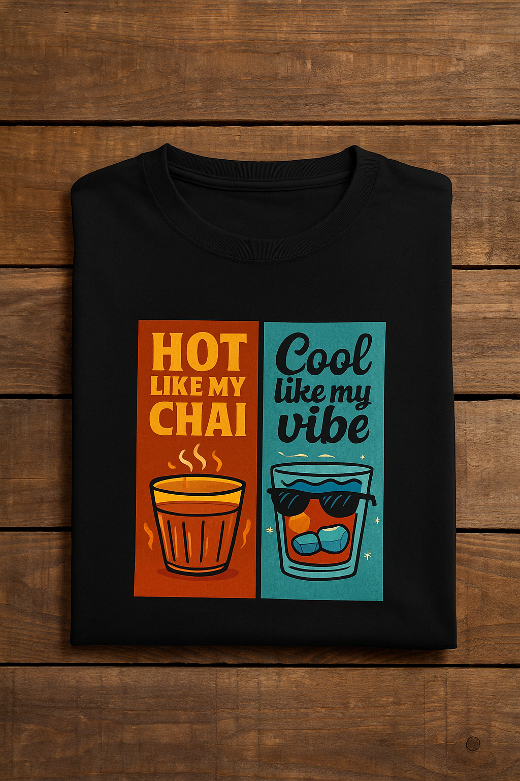 Hot Like a chai Unisex Classic Crew T-Shirt Black