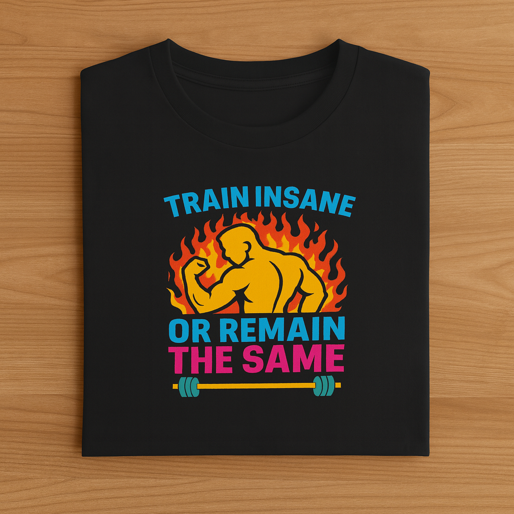 Train Insane Unisex Classic Crew T-Shirt  Black