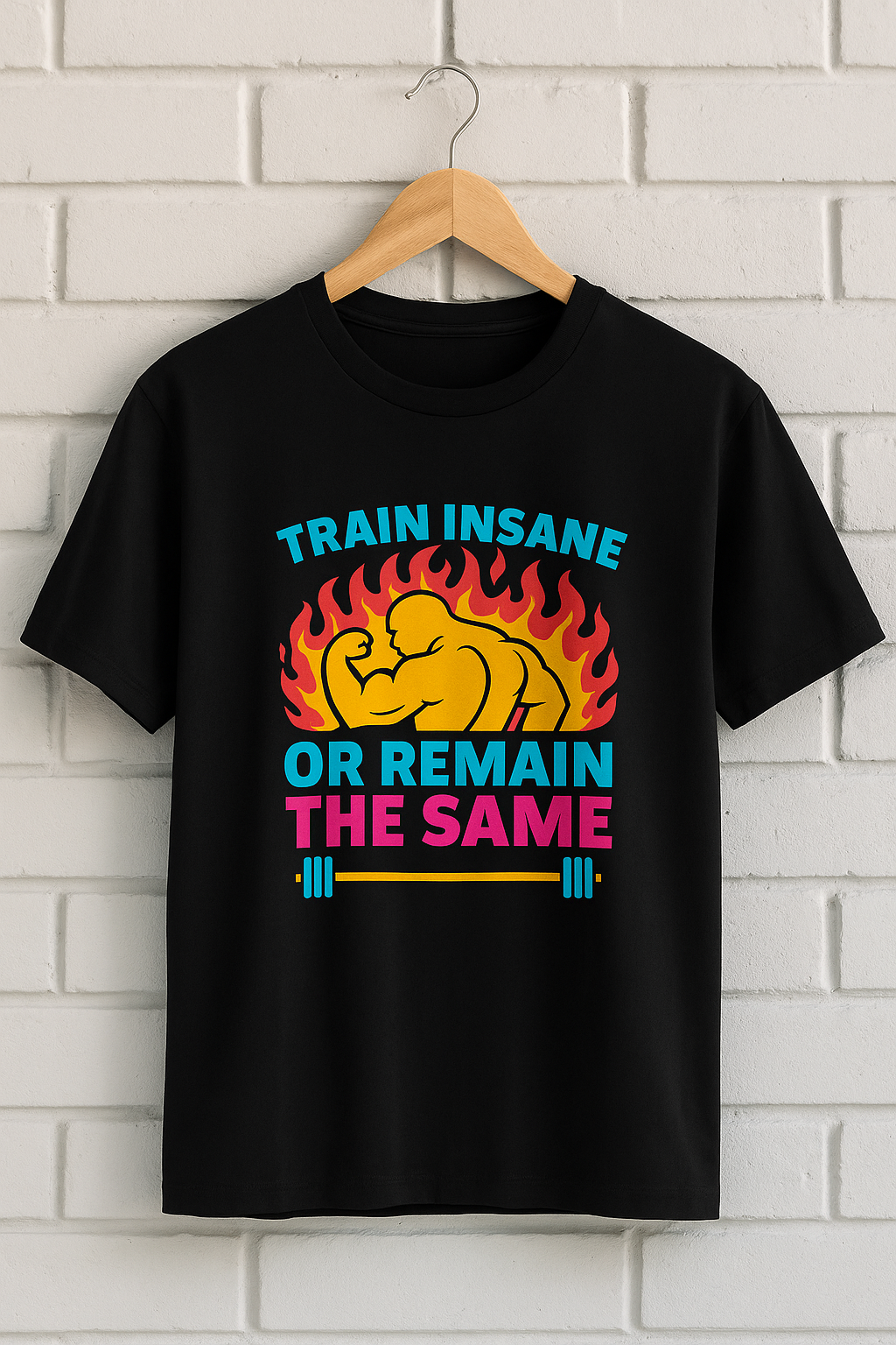 Train Insane Unisex Classic Crew T-Shirt  Black