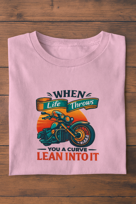Lean on it Unisex Classic Crew T-Shirt Light Baby Pink
